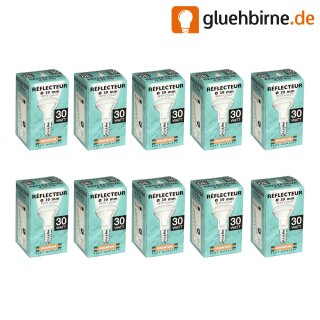 10 x Kwantum Reflektor Glühbirne R39 30W E14 matt Glühlampe 30 Watt Glühbirnen Glühlampen