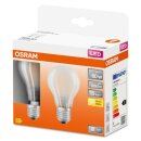 6 x Osram LED Filament Leuchtmittel Birnenform 6,5W = 60W E27 matt 806lm warmweiß 2700K