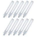 10 x Osram Dulux S 11W 840 G23 Lumilux Cool White 2P 11...