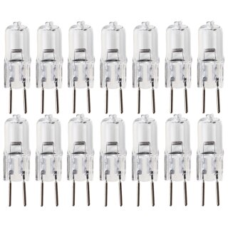 15 x Halogen Stiftsockellampe 35W GY6,35 12V warmweiß dimmbar