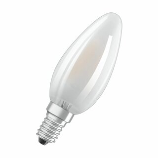 4000K Glühbirne Lampe E14 LED Filament Windstoßkerze matt = 40W INCANTO 4W 