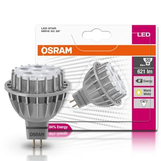Osram LED Star Leuchtmittel 8W = 50W GU5,3 MR16 621lm warmweiß 2700K 36°