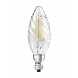 Osram LED Filament Retrofit Classic BW Kerze gedreht 4W = 40W E14 klar warmweiß 2700K