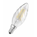 Osram LED Filament Retrofit Classic BW Kerze gedreht 4W = 40W E14 klar warmweiß 2700K