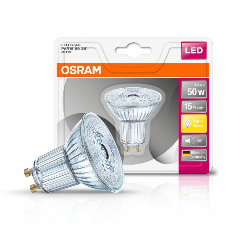 Osram Led Star Par Leuchtmittel Glas Reflektor W W Gu Warm