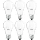 6 x Osram LED Star Classic A Leuchtmittel Birnenform 8W = 60W E27 matt 806lm warmweiß 2700K