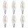 6 x Osram LED Filament Retrofit Classic BW Kerze gedreht 4W = 40W E14 klar warmweiß 2700K