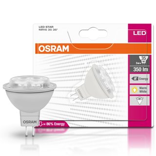 Osram LED Star Leuchtmittel 5W = 35W GU5,3 350lm 2700K warmweiß 36°