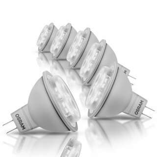 6 x Osram LED Star Leuchtmittel 5W = 35W GU5,3 350lm...