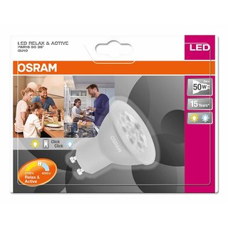Osram LED Relax & Active PAR16 Reflektor 5W = 50W GU10 warmweiß & kaltweiß