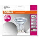 Osram LED Star PAR16 Leuchtmittel Glas Reflektor 4,3W = 50W GU10 kaltweiß 4000K 120°