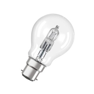 Osram Eco Halogen Leuchtmittel Birnenform 57W = 75W B22d warmweiß dimmbar