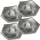 4 x Einbauleuchten Einbaustrahler Set Premium Line Hexa 4...