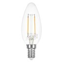 LED Filament Leuchtmittel Kerze 2W = 20W E14 klar warmweiß 2700K