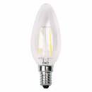 LED Filament Leuchtmittel Kerze 2W = 20W E14 klar warmweiß 2700K