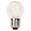 LED Filament Leuchtmittel Tropfen 2W = 20W E27 klar warmweiß 2700K