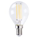 LED Filament Leuchtmittel Tropfen 4W = 35W E14 klar P45 warmweiß 2700K