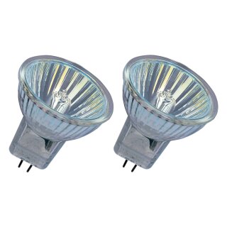 2 x Osram Decostar Halogen Reflektor MR11 20W GU4 warmweiß dimmbar Spot 10°