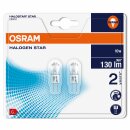 2 x Osram Halogen Stiftsockellampe 10W G4 12V 140lm klar 2000h Halostar