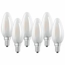 6 x Osram LED Filament Leuchtmittel Kerze 4W = 40W E14...