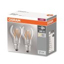 2 x Osram LED Filament Leuchtmittel Birnenform 6W = 60W...