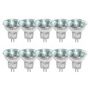 10 x Halogen Reflektor MR11 10W GU4 12V warmweiß 2700K dimmbar flood 30°