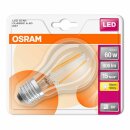 Osram LED Filament Leuchtmittel Birnenform 6W = 60W E27 klar warmweiß 2700K