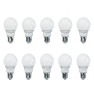 10 x LED Leuchtmittel Birnenform 5,8W = 40W E27 opal 470lm warmweiß 2700K 240°