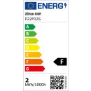 LED Filament Leuchtmittel Tropfen 2W fast 25W E14 Kopfspiegel Silber Glühfaden extra warmweiß 2200K