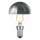 LED Filament Leuchtmittel Tropfen 2W fast 25W E14 Kopfspiegel Silber Glühfaden extra warmweiß 2200K