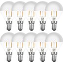 10 x LED Filament Leuchtmittel Tropfen 2W fast 25W E14...