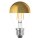LED Filament Leuchtmittel Birnenform 4W = 40W E27 Kopfspiegel Gold extra warmweiß 2200K