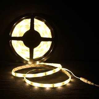 LED Strip 5 Meter Rolle 3528 SMD 24W 300 LEDs warmweiß 3000K IP54