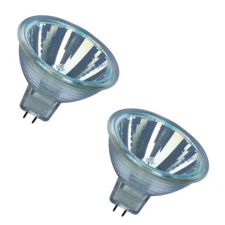 2 x Osram Halogen MR16 Reflektor 20W GU5,3 12V Decostar 2000h warm dimmbar 44860 SP 10°