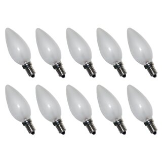 10 x Glühlampe Glühbirne Kerze 60W E14 MATT Glühlampen Glühbirnen