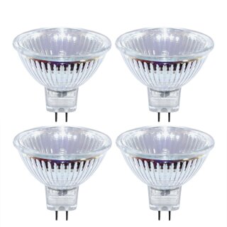 4 x Halogen Leuchtmittel Reflektor 20W GU5,3 MR16 12V FL...