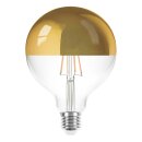 LED Filament Globe G125 8W = 60W E27 Kopfspiegel Gold...