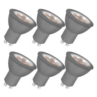 6 x Osram LED Reflektor PAR16 3W = 35W GU10 warmweiß 2700K Leuchtmittel 36° 