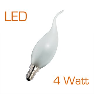 LED Glühbirne Kerze Windstoß 4W fast wie 25W E14 MATT optisch wie Glühlampe dimmbar