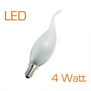 LED Glühbirne Kerze Windstoß 4W fast wie 25W E14 MATT...