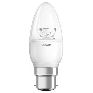 Osram LED Leuchtmittel Suberstar Classic B Kerze 5,7W = 40W B22d klar warmweiß 2700K DIMMBAR