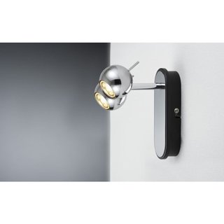 Paulmann LED Wandleuchte Sphere Spotlight 2x5W 230V warmweiß 2900K Chrom