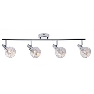 Paulmann Deckenleuchte Curl Spotlights 4 x 42W G9 Halogen warmweiß 2900K dimmbar Chrom