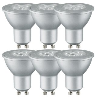 6 x LED Reflektor GU10 2,5W = 20W Halogenersatz 130lm warmweiß 2700K 36°