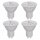 4 x Osram LED Relax & Active PAR16 Reflektor 5W = 50W GU10 warmweiß & kaltweiß