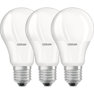 3 x Osram LED Value Classic Birnenform A60 8,5W = 60W E27 matt 806lm warmweiß 2700K