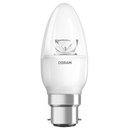 6 x Osram LED Leuchtmittel Suberstar Classic B Kerze 5,7W = 40W B22d klar warmweiß 2700K DIMMBAR