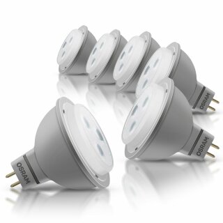 6 x Osram LED Superstar Advanced 4W = 20W GU5,3 MR16...