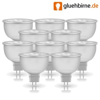 10 x Radium LED Leuchtmittel Reflektor 3,7W = 20W GU5,3 12V warmweiß 2700K 36° DIMMBAR