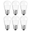 6 x Osram LED Leuchtmittel Star Classic P Tropfen 4W = 25W E27 matt 250lm Neutralweiß 4000K